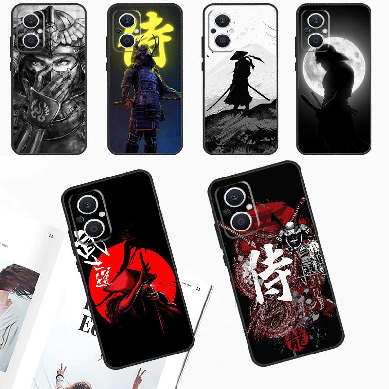 Samurai Japan Art Case For OPPO Reno 10 Pro 4Z 5Z 8T 4 5 6 7 8 Lite OPPO Find X6 Pro X3 X2 Neo X5 Lite Cover
