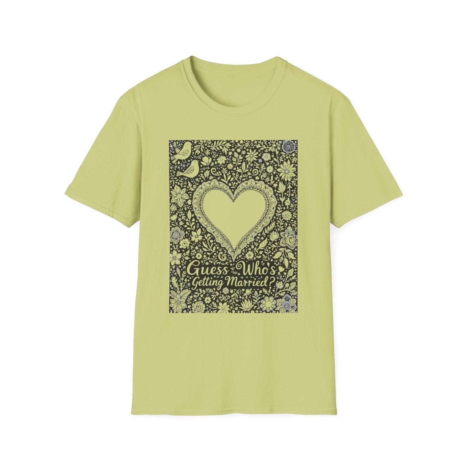 Guess Who s Getting Married T-Shirt Fun Wedding Announcement Shirt Engagement 2XL