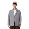 Uniqlo Solid Color Lapel Long Sleeve Suit Men Suits Light-Gray 444556-05