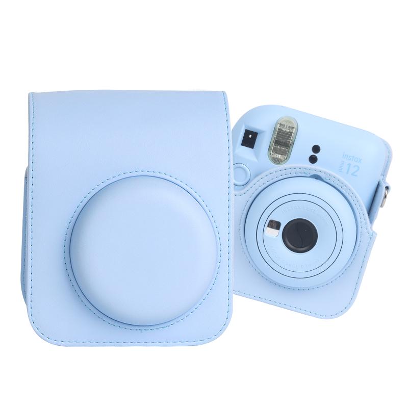 [Film Lab] Instax Mini 12 PU Leather Camera Case Soft Protective Case with Strap CAA14
