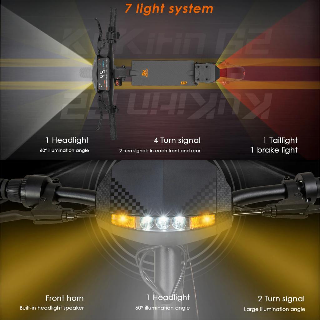 2025 Neuer Kukirin G2 800W 48V15AH Elektroroller Höchstgeschwindigkeit 45-50km/h 10-Zoll-Reifen Maximale Reichweite 55-60km Faltbarer E-Scooter