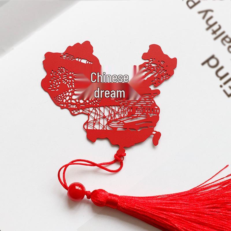 Chinese Dream Classical Metal Bookmark - Palace Museum Cultural Gift for Students