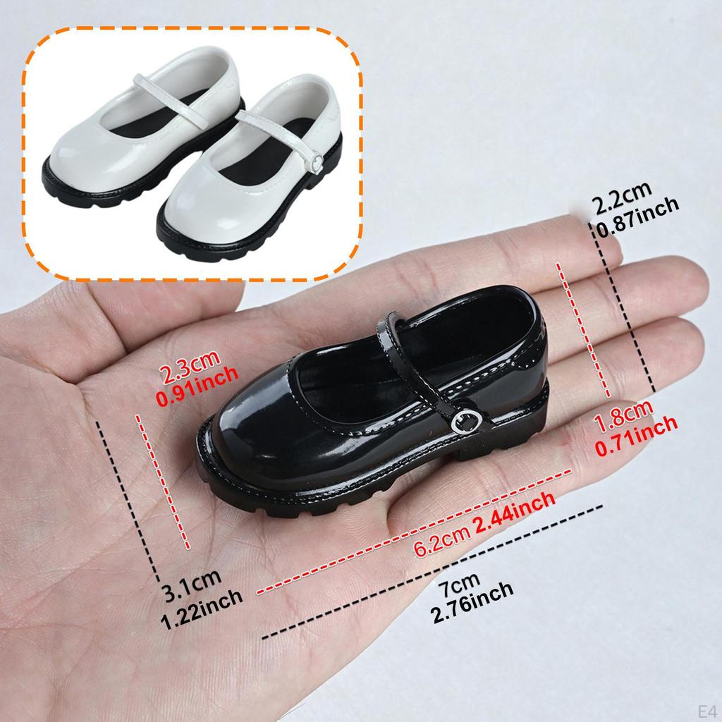 1/4 BJD Doll Shoes Classic Costume Accessory Miniature Dressing up Footwear for 18" Toys Collectible