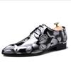 Fashion Office Men Dress Shoes Floral Pattern Men Formal Shoes Leather Luxury Fashion Groom Wedding Shoes Men Oxford Shoes Dress 37-50