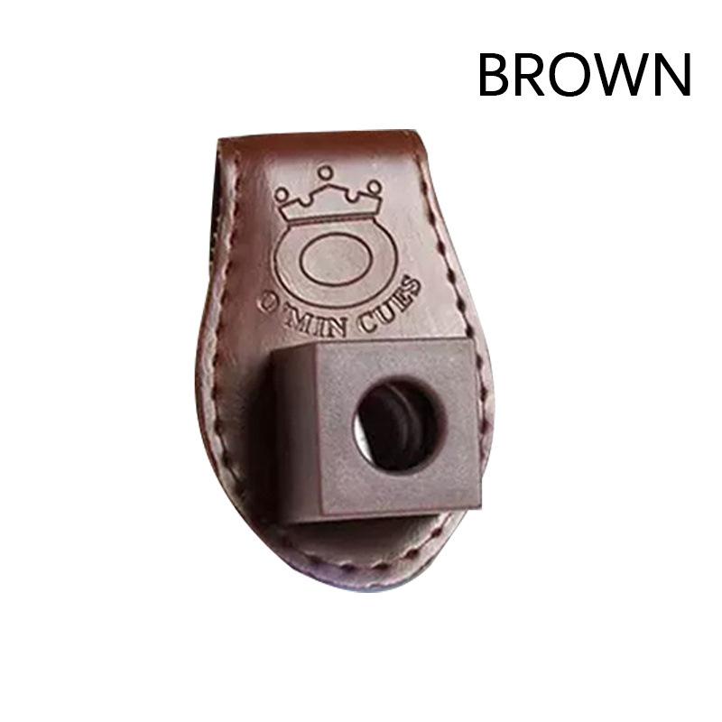 Portable High-grade Magnetic Synthetic Leather Billiard Chalk Clip Pool Ball Chalk Storage Pool Billiard Chalk Storage Snooker Special Clip