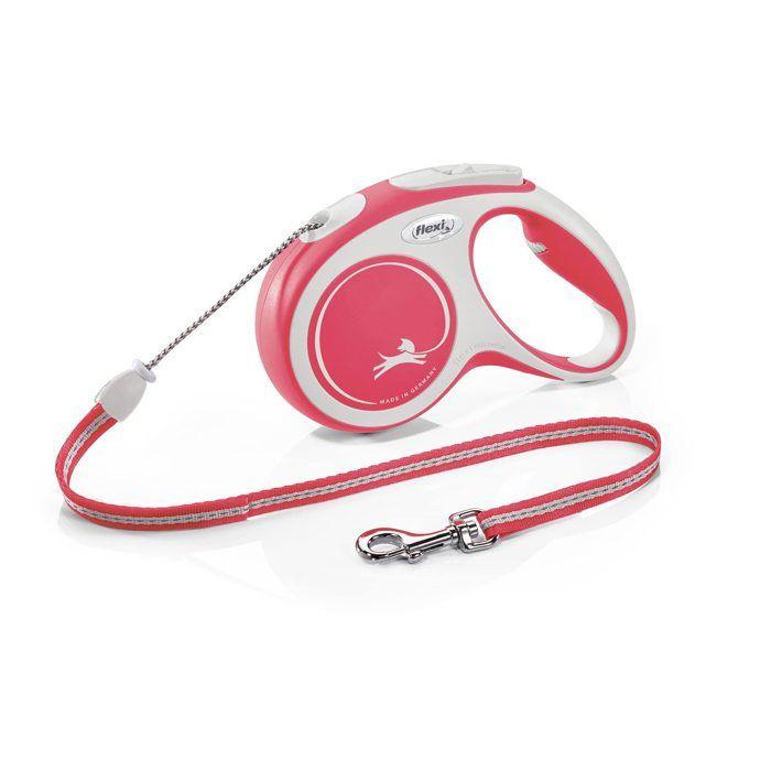Laisse enrouleur - FLEXI - New Comfort - Rouge - 5m - Taille M