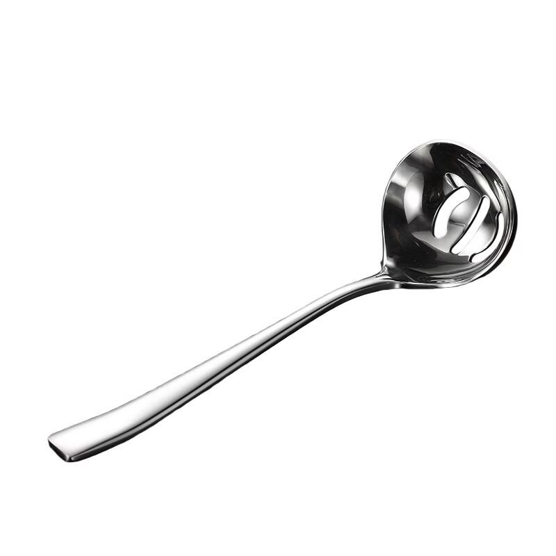 QianXing 304 Stainless Steel Egg-Shaped Slotted Spoons