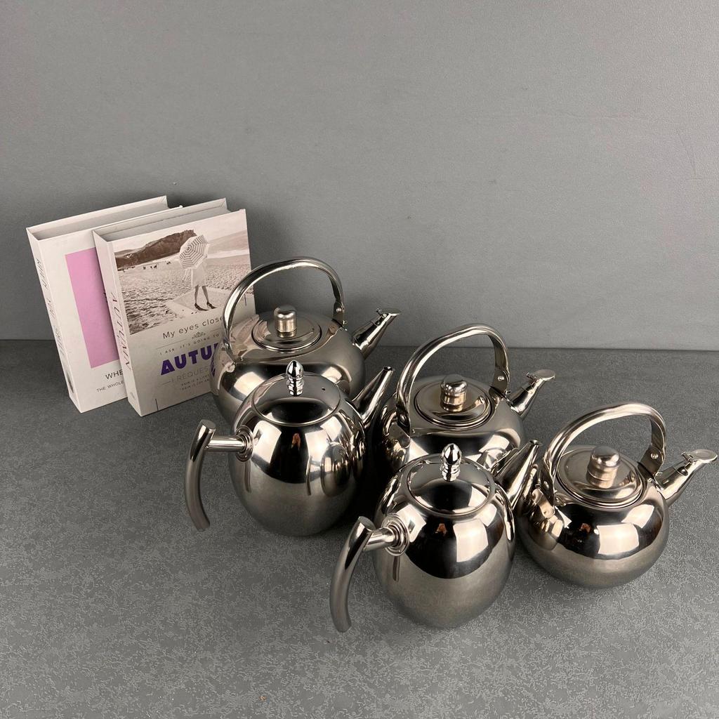 Small Exquisite Chinese Style Stainless Steel Coffee Pot with Filter