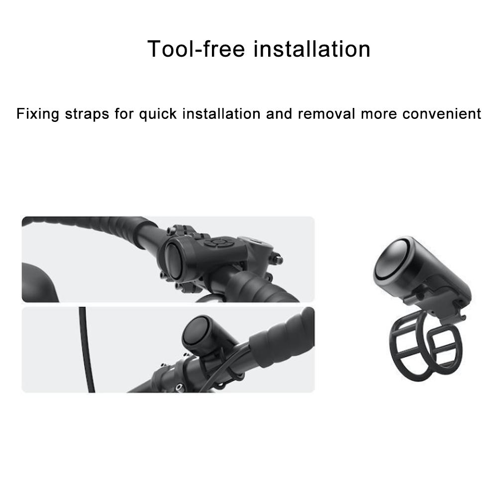 120dB Electronic Bike Horn Waterproof Bicycle bell Rechargeable Battery Loud Sound Suitable for Mountain Bike Road Bike