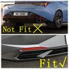 2PCS Chrome Rear Bumper Fog Light Lamp Decoration Cover Trim For Hyundai Elantra Avante CN7  -  Car Accessories Exterior