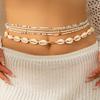 Ingemark 6Pcs Boho Starfish Pendant Waist Chain for Women Girls Summer Beach Bikini Elastic Belly Belt Y2K Jewelry Accessories