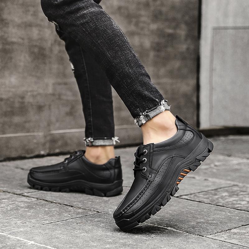 Genuine Leather Shoes Men Luxury Brand Tooling Man Formal Dress Male Footwear Comfortable Work Outdoor Shoes Business Oxfords