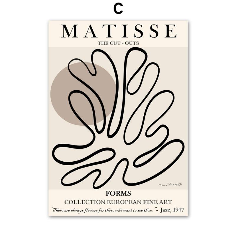 

Абстрактный Матисс Черная Линия Девушка Лист Коралл Настенное Искусство Холст Живопись Постеры И Принты Картинки для Отеля Бара для Декора Гостиной 21cm×30cm NoFrame