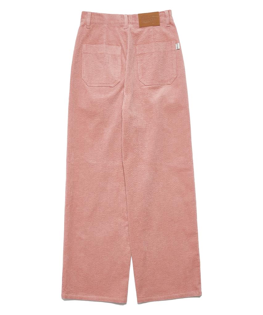 DELICCENT Corduroy One-Pleat Pants [Indie Pink]