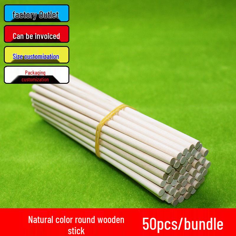 Colorful Birch Wood Craft Sticks - DIY Model Building Supplies