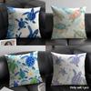 Sea Turtles Come Ashore Cushion Cover Breathable Linen Organic Fabric DoubleSided Printing Sofa Pillow Case Home Decor