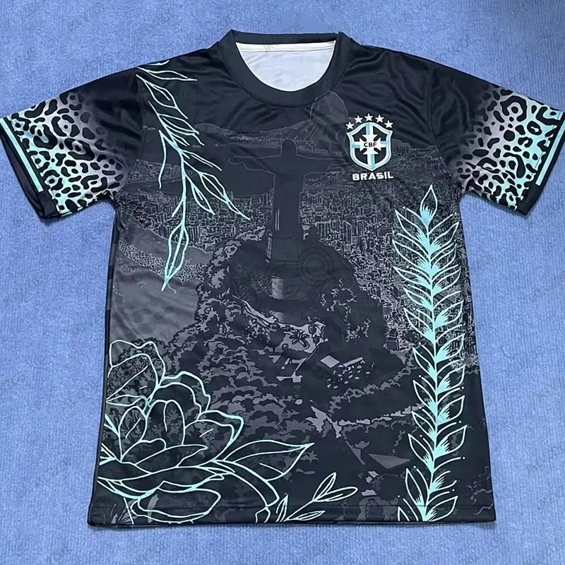 Letnia Nowa Edycja Miasta Brazylii Koszulka Piłkarska Krótki Rękaw Męska T-shirt Trening Piłkarski Codzienna Sportowa Dzieci/Dorośli Góry