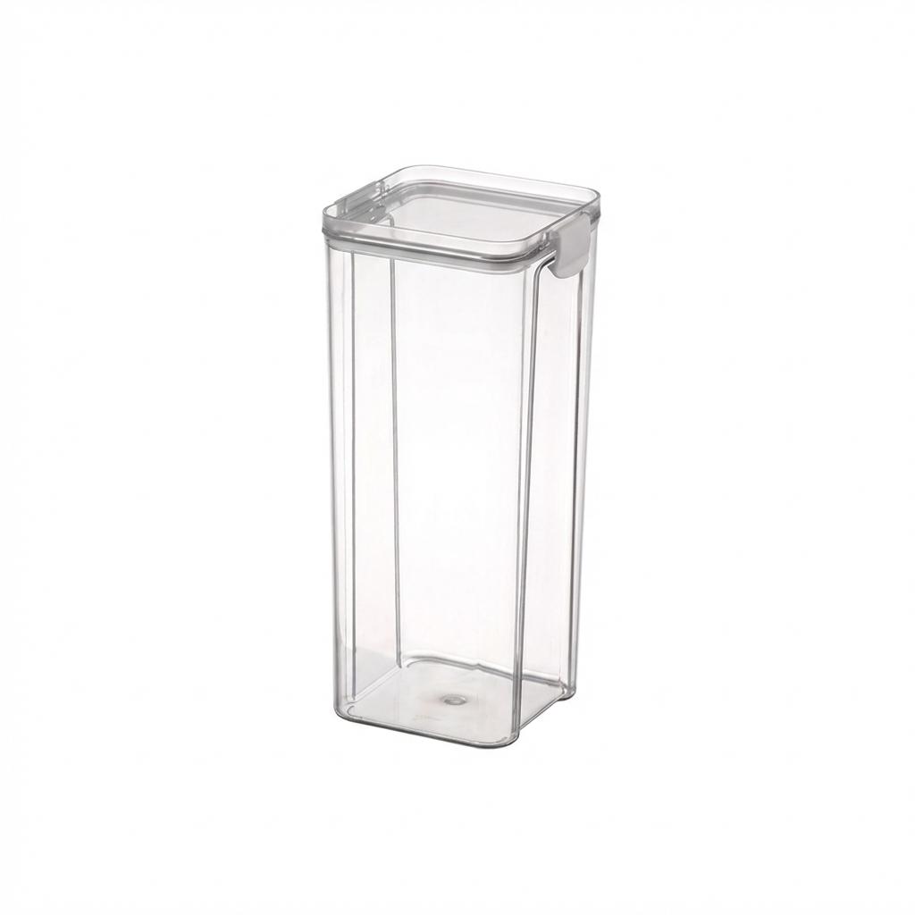 Food Grade Plastic Airtight Containers Transparent Stackable Fridge Storage Box Set Of 3 Sizes
