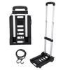 Folding Hand Truck 200lbs 4 Wheel Cart Collapsible Luggage Rolling Cart Enhanced Stability Easy Moving for Home Office
