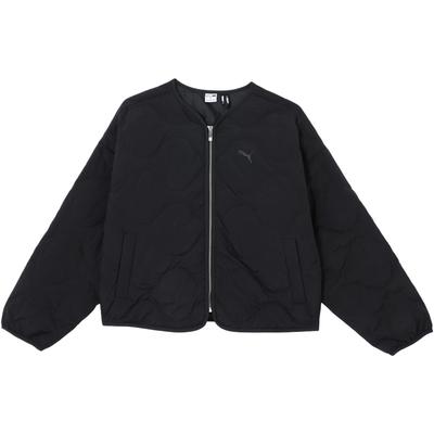Liner Down Comfortable Fashion Zipper Long Sleeve Warm Quilted Down Jacket Women Jackets Black 629272-01