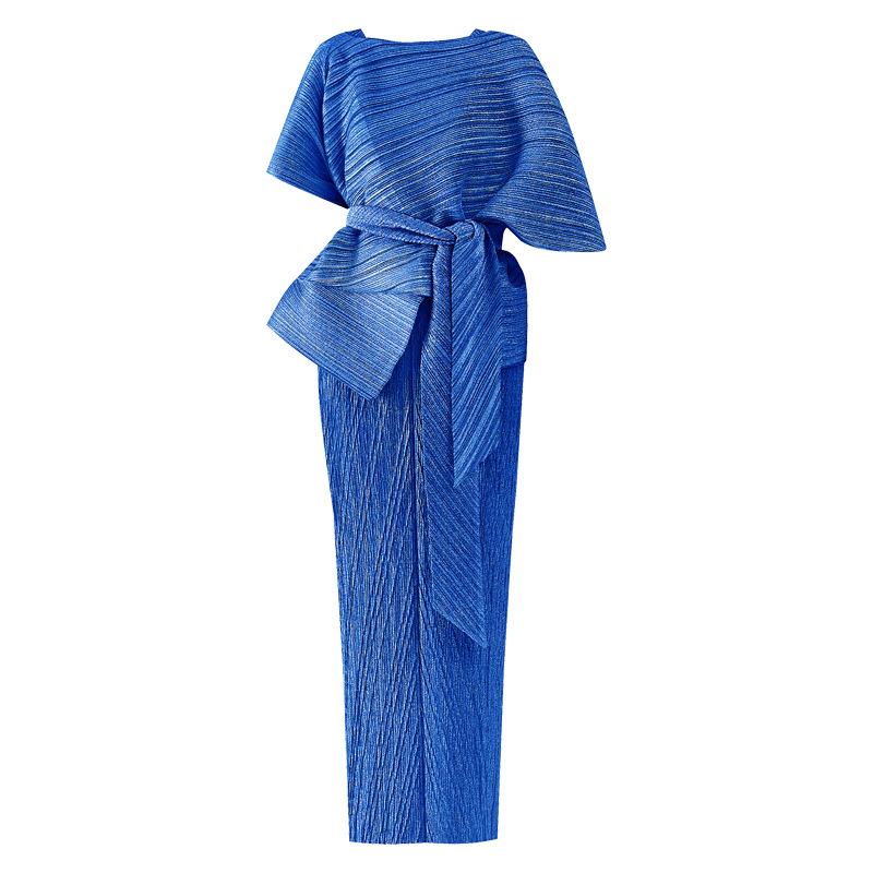 2025 Spring Middle East Elegant Women's Slim Pleated Two-Piece Evening Dress