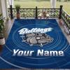 Custom Text Printed Rug Canterbury-Bankstown Bulldogs Non Slip Floor Carpet For Home Room Decor