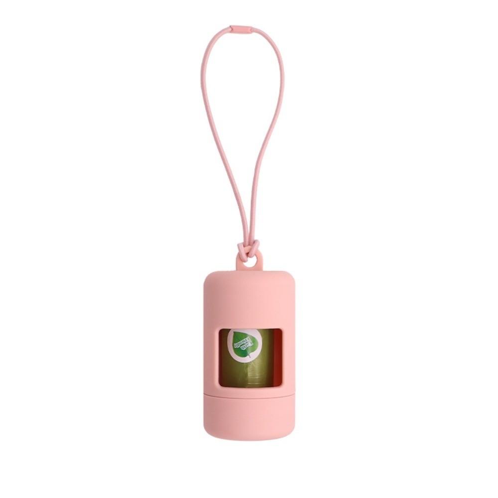 Solid Color Pet Garbage Bag Dispenser Plastic Cylinder Pet Waste Carrier Outdoor Use