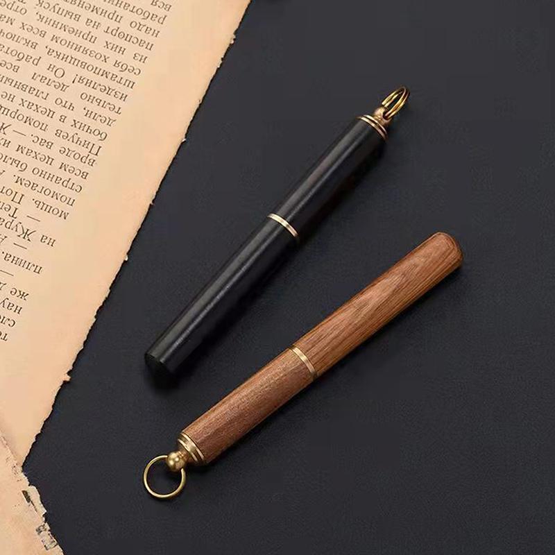 Portable Solid Wood Mini Ear Cleaner Keychains Ear Wax Removal Tool Earpick Cleaning Ears Ear Spoon Attached Key Ring With Cover