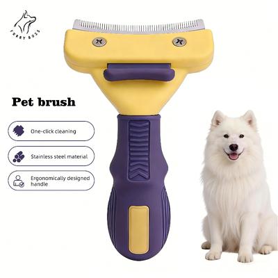 Pet Brush Pet Grooming Tool Deshedding Comb Teddy and Golden Retriever Hair Removal Brush Pet Cleaning Supplies