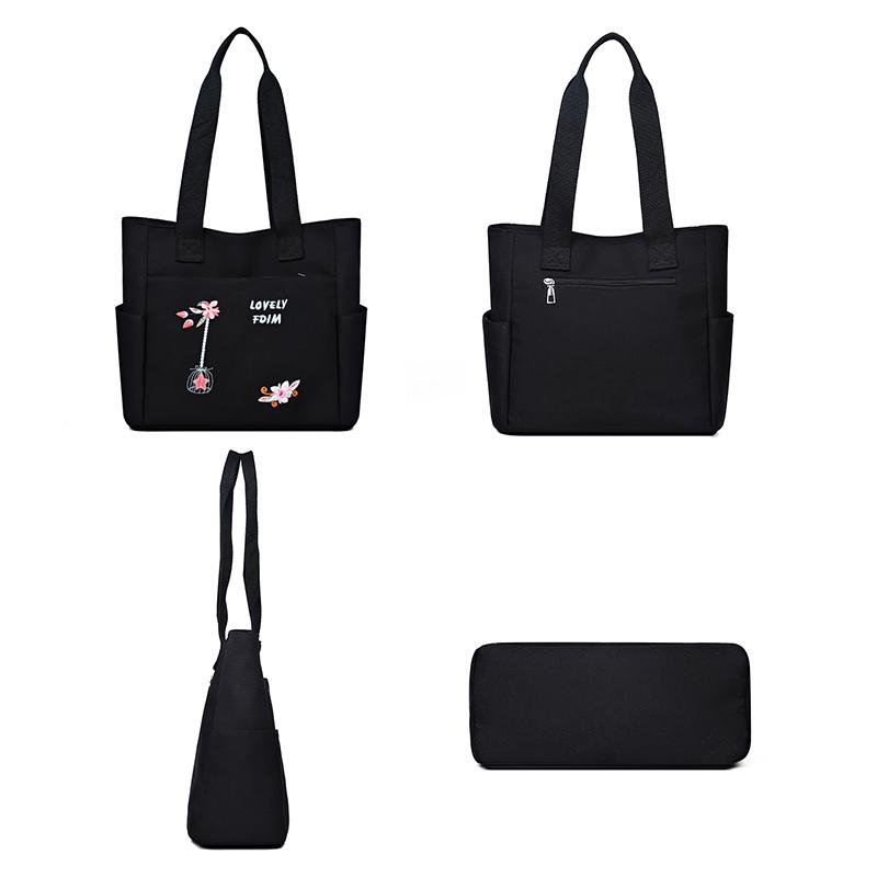 2025 Nouă Modă Geantă de Mână Brodată Capacitate Mare Ușoară Multi-buzunar Geantă de Umăr Leisure Joker Geantă Tote de Călătorie