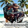 Custom Name Personalized Final Fantasy Print Umbrella, Auto Open Close, 8‑Rib Sturdy Frame, Commute Camping Hiking Use, Birthday Gift