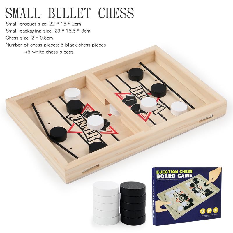 Customizable Double Bounce Ball Battle Chess: Parent-Child Interactive Educational Wooden Board Game