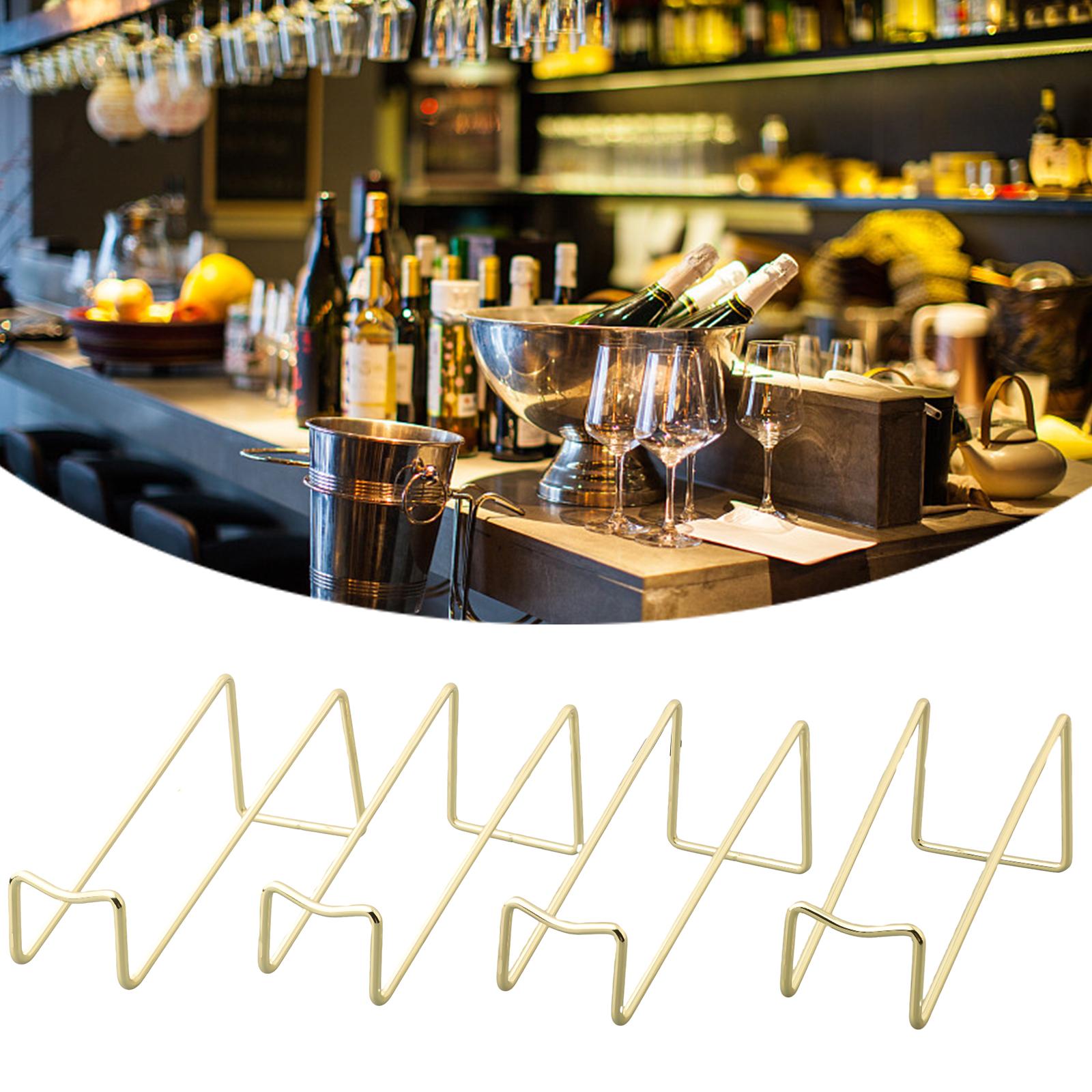 Wine Bottle Holder Stable Storage Organizer Decorative gold