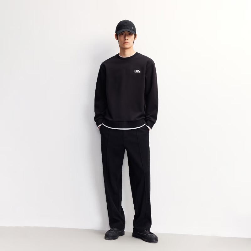 Jack & Jones Herren Faux Zweiteiliges Sweatshirt mit Buchstabenstickerei