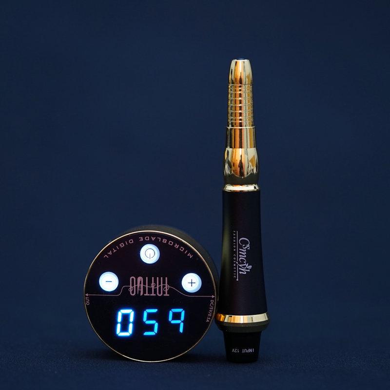 Permanent Makeup Machine: Eyeliner, Lip Tattoo & Microblading Tool – No Numbing Cream Needed for Semi-Permanent Coloring.