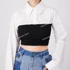 Cotton Long Sleeved Fake Collar Small Cape for Womens Shirt Detachable Collar Blouse Style False Collar for Summer