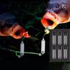 30pcs Professional Floating Carps Fishing Hair Rigs Hook Buoyance Carps Hook Float Tube For Underwater Hook Positioning