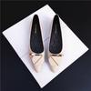Damen Schuhe Spitzschuh Büro Schwarz Slipper Damen Ballerinas Günstiger Ausverkauf Ein beliebter Schuh Bequem und Elegant Nicht