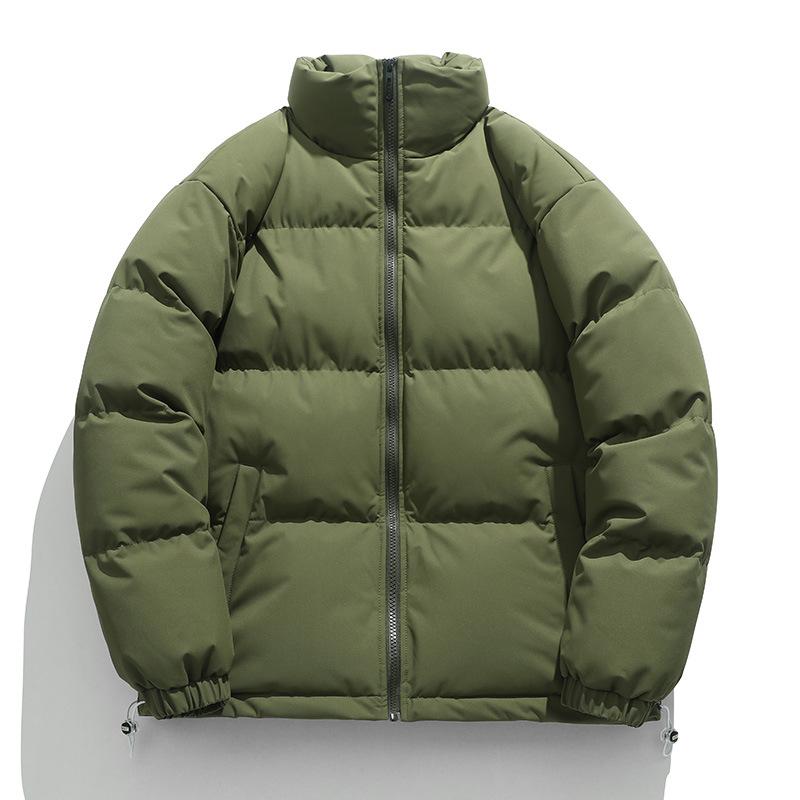 Autumn and Winter Teenager Cotton Jacket for Men's New Style Plush Thickened Bread Jacket for High-quality Cotton Jacket