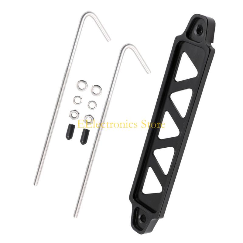 B03C Reliable Battery Tie Down set Strong Battery Hold Down Set Easy to Use Battery Mount Metal for Car Battery Mounting