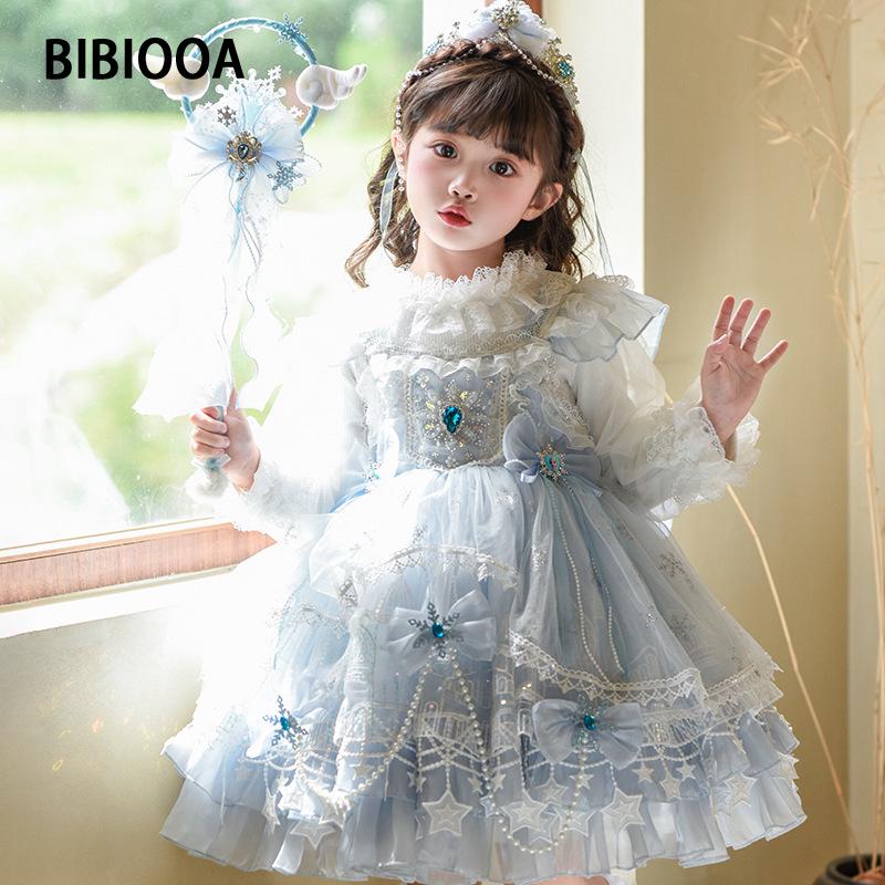BIBIOOA Autumn 2025 Girls Princess Dress (Sizes 100-150)