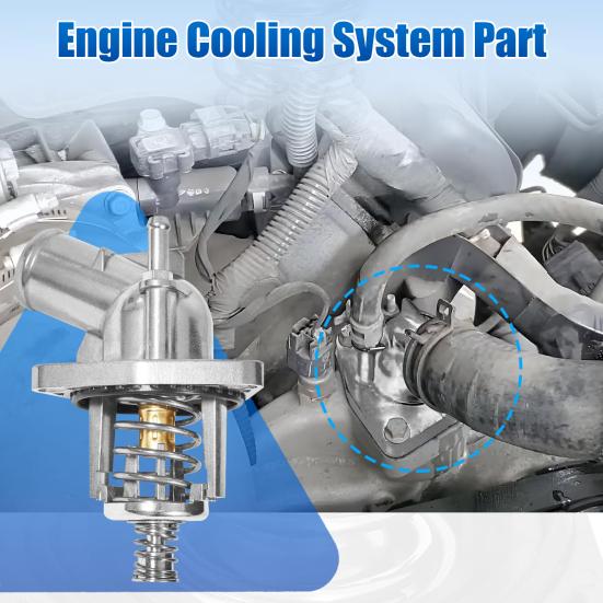 

Алюминиевый сплав охлаждающей жидкости двигателя, термостат на выходе воды, термостойкий, нержавеющий, простая установка, экономичная охлаждающая жидкость двигателя