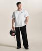BORN TO WIN Symbol B Mesh Track Pants [Black White]
