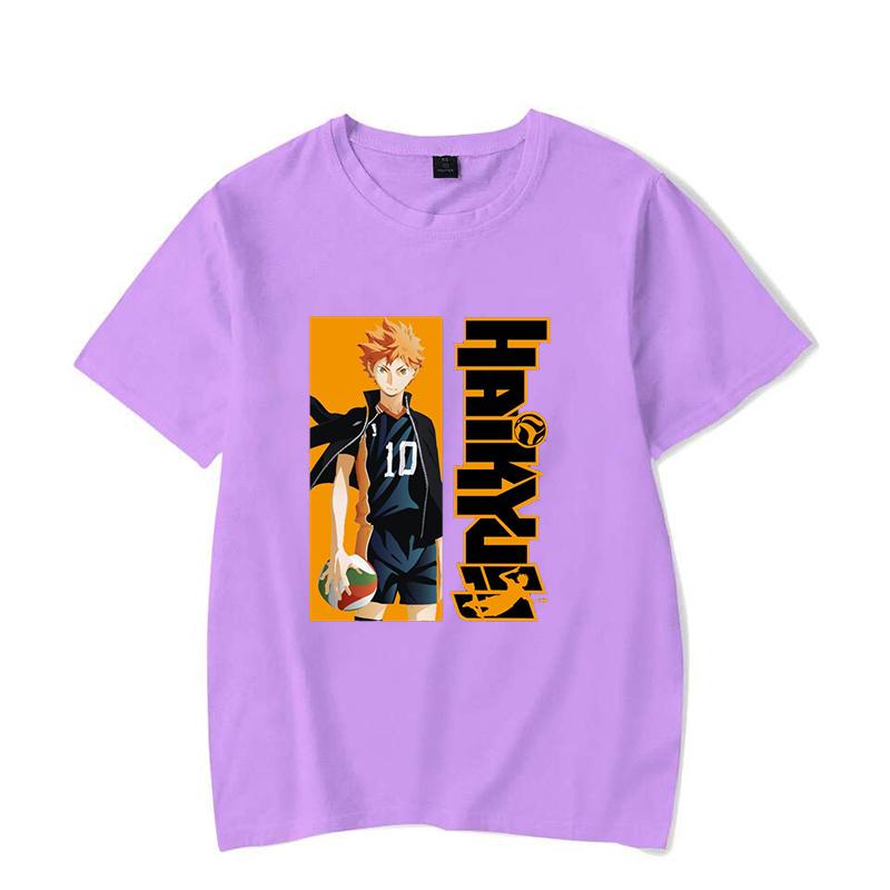 New Funny Anime Hinata Shoyo Graphic Print T-shirt Women Men Cool Summer Soft Harajuku Short Sleeve Plus Size Tops