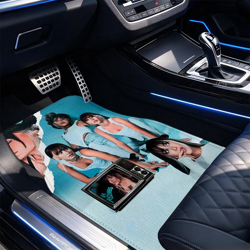 Aitana Black Car Floor Mats Full Coverage All-Season Car Mats XPE Non-Slip Wear-Resistant Mats Suitable SUV Interiors Textured Carpets