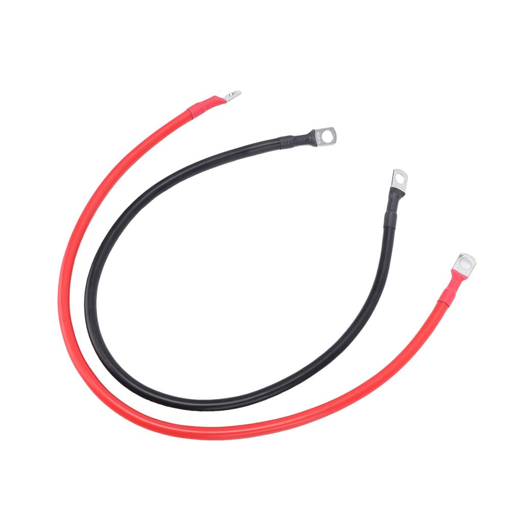  2PCS 6AWG Battery Cables, 24inch Battery   s with 0.31in Tinned Copper Lugs Both Ends,   Car Accessories Inverter Cables Fit Vehicles Marines