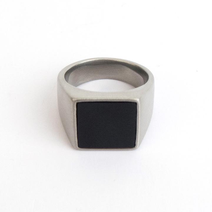 Glory_Arden [Unisex] Surgical Steel Ceramic Matte Ring / Gbsr-049