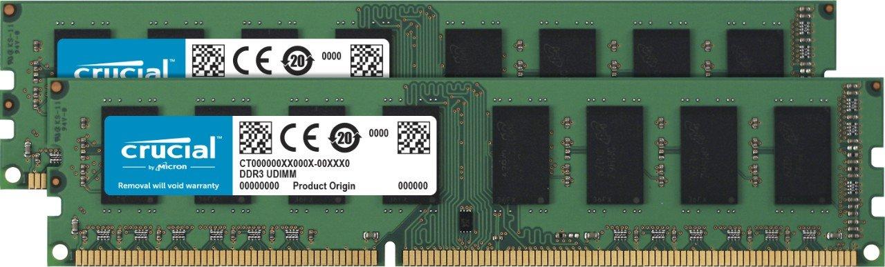 

Crucial CT2K51264BD160B Kit CL11 UDIMM 240pin [8GB (4GBx2) DDR3L-1600 (PC3L-12800) 1.35V/1.5V]
