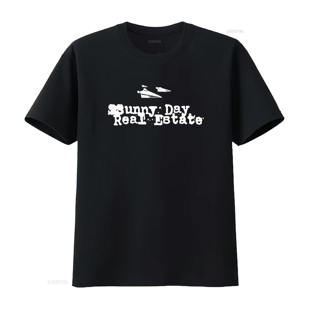 Sunny Day Real Estate Tričko Grunge Punk Rock Design Těžká Bavlna Vintage Mírně Grafický Top Pro Každodenní Nošení Unisex