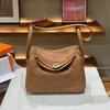 2026 new first-layer cowhide tc cowhide 19cm mini lindy bag crossbody leather medicine bag genuine leather women's bag